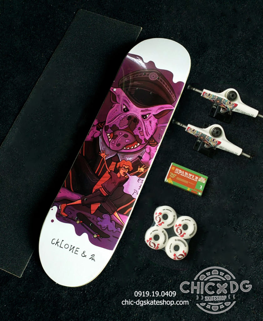 Ván skateboard Cklone cao cấp, dành cho người chơi tìm kiếm bộ ván bền bỉ, lâu dài